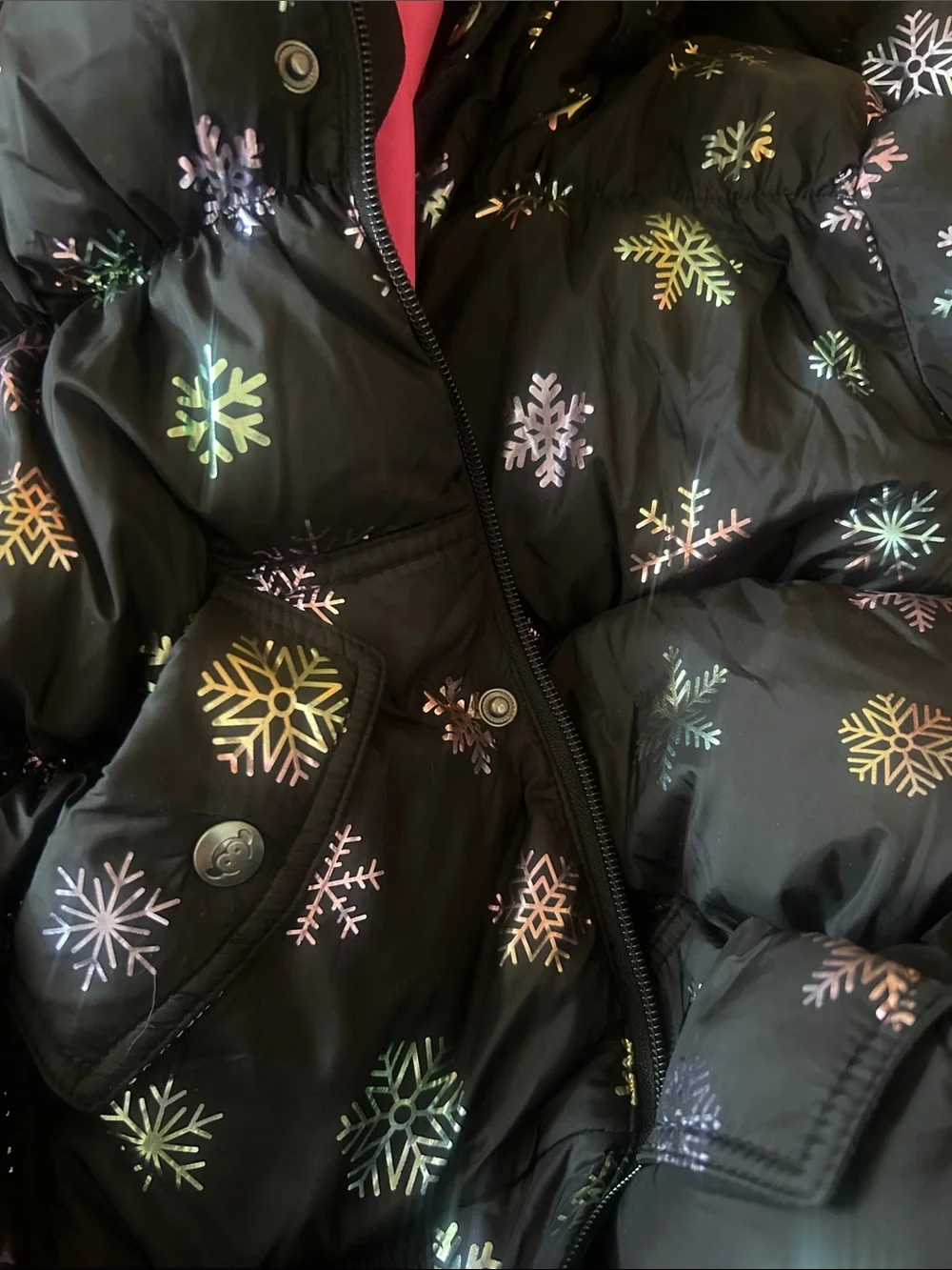 Appaman Girls Rainbow Snowflakes Slim Puffy Coat Size 10